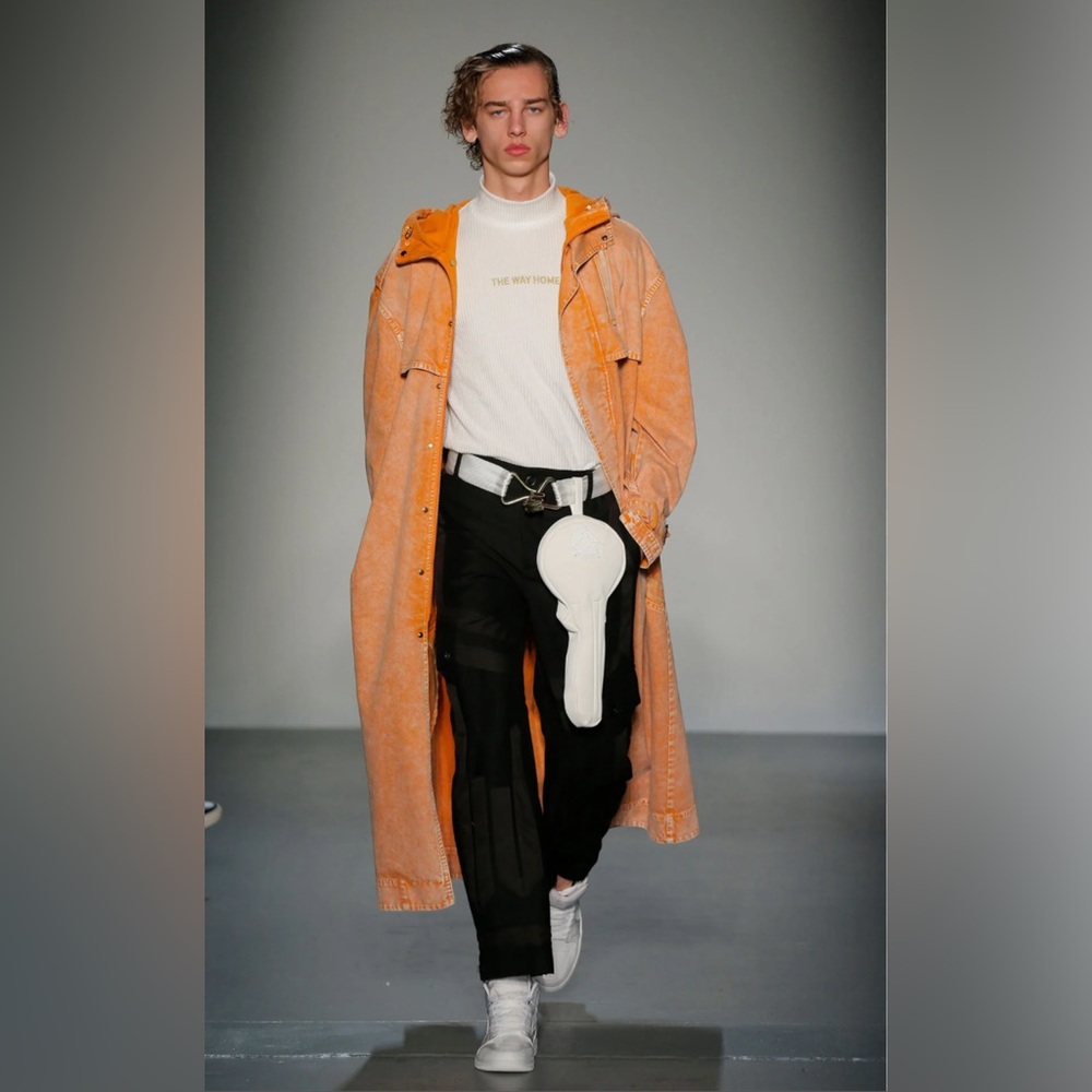 Feng Chen Wang Eggshell Cream Ribbed Mock Turtleneck Sweater “The Way Home”